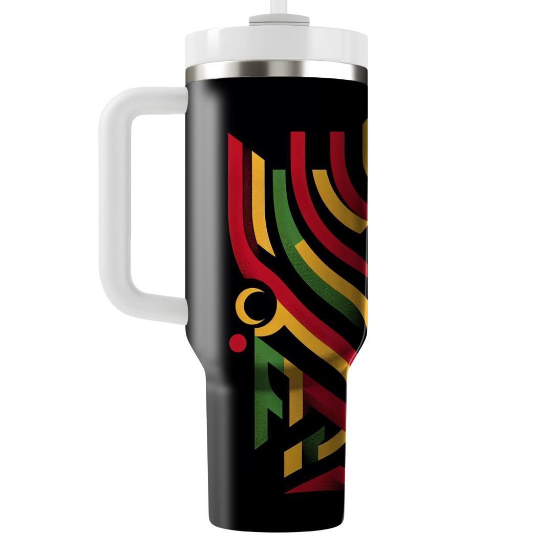 Abstract Togetherness - A Kwanzaa Celebration  Tumbler Cups