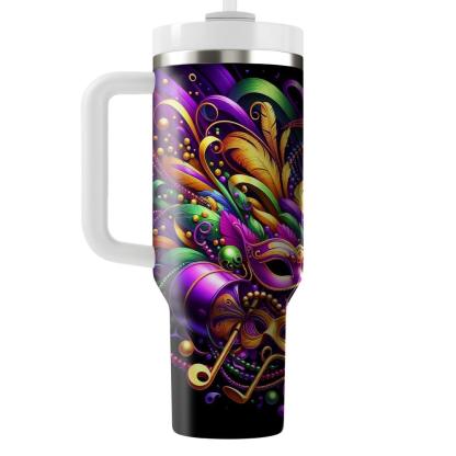 Carnival Vibes - Mardi Gras  Tumblers With Lids