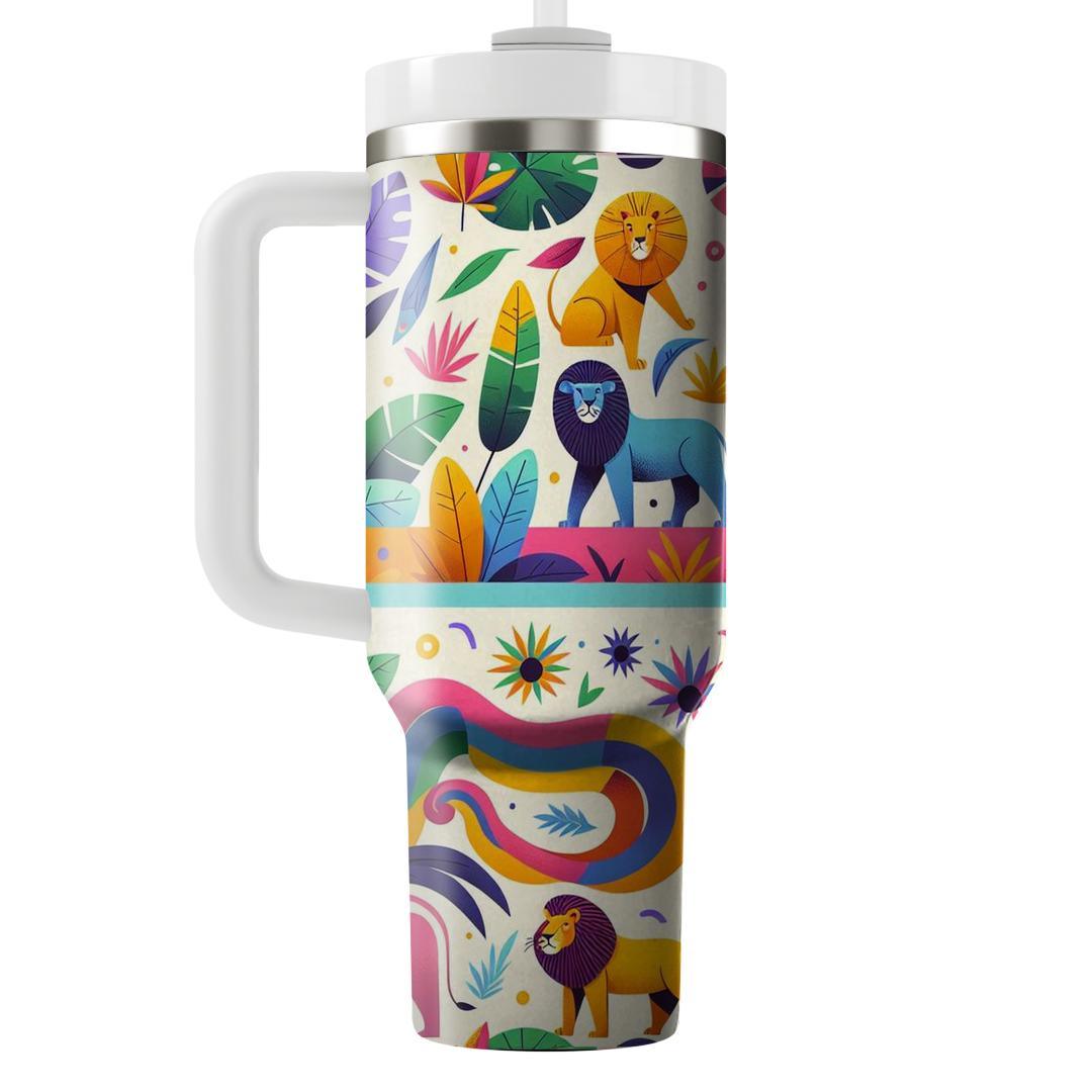 Playful Jungle Animals  Insulated Tumblers