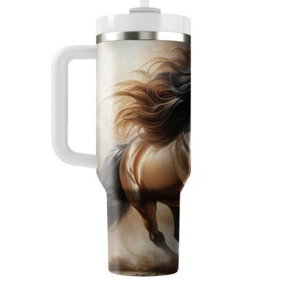 Noble Horse Gallop  Tumblers With Lids