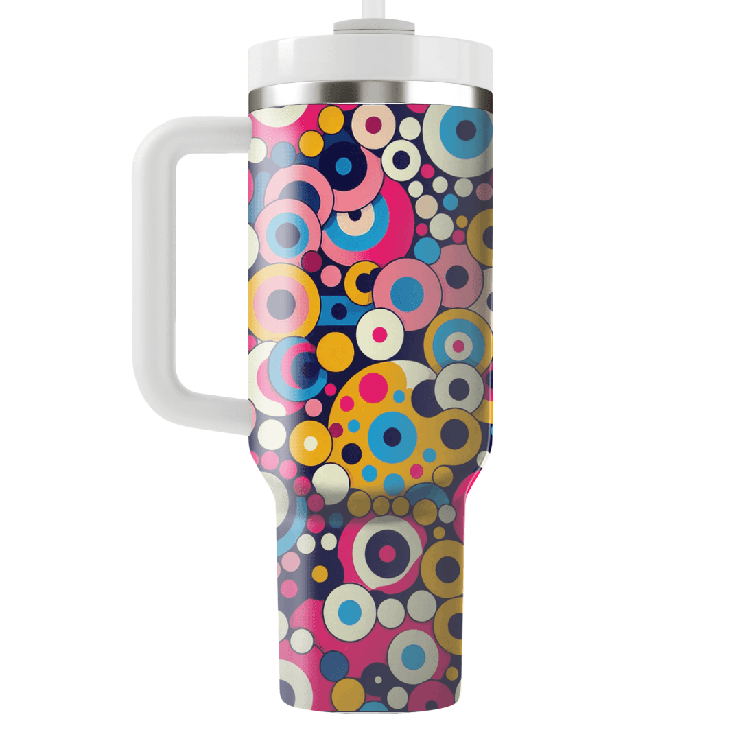 Playful Geometric Dots Custom Tumblers