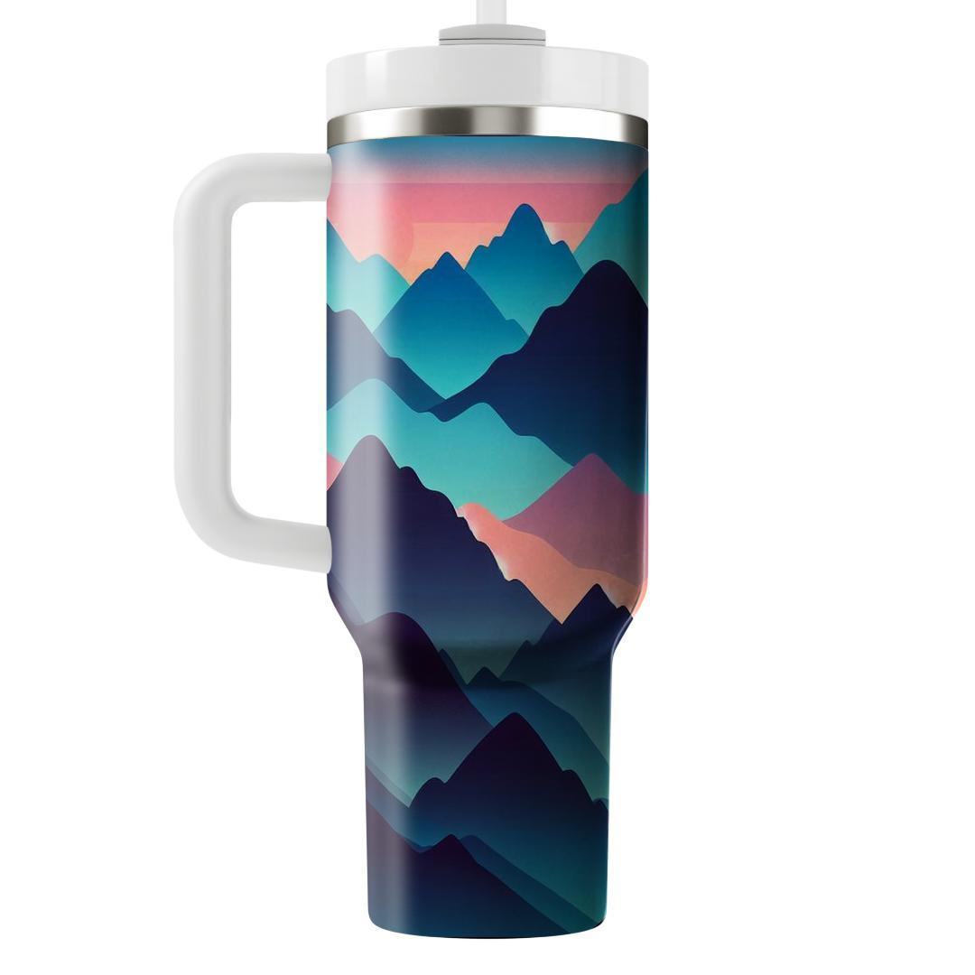Mountain Summit Design  Tumblers With Lids