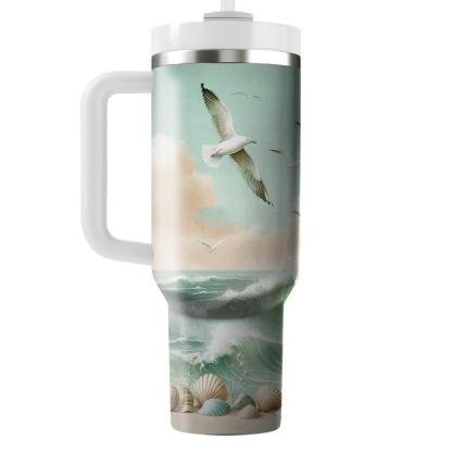 Coastal Summer Breeze  Travel Tumblers