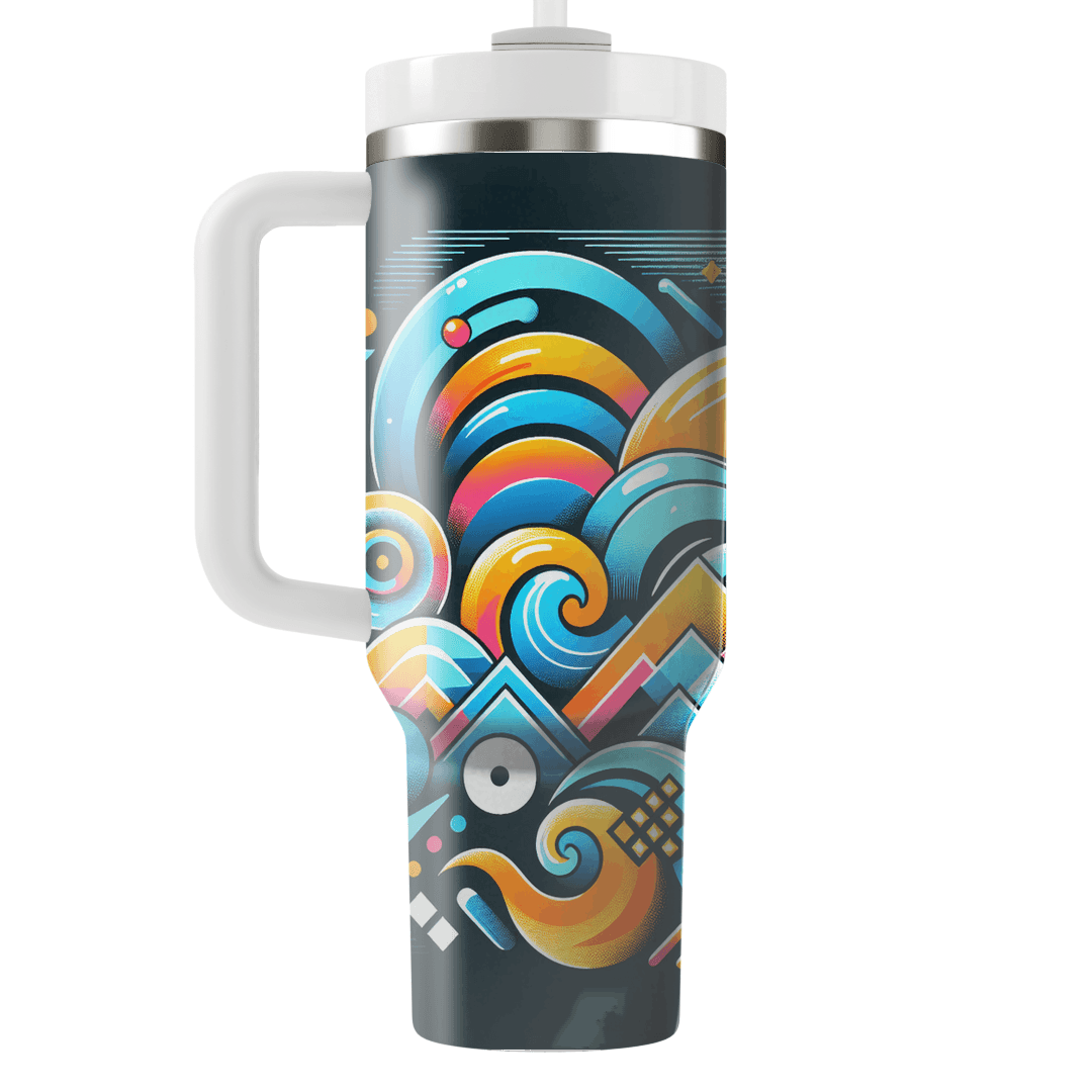 Retro Wave Runner  Tumblers With Lids