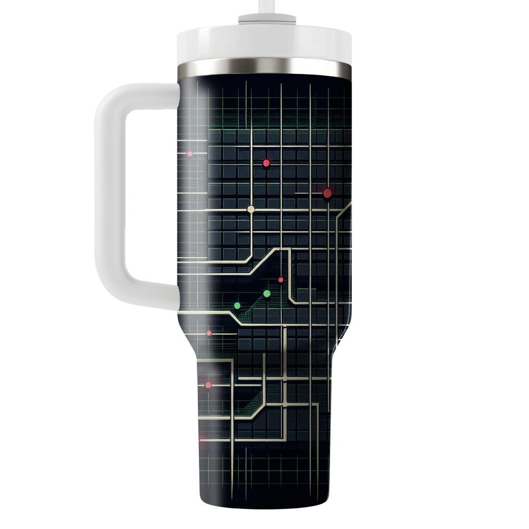 Grid Lines  Personalized Tumblers
