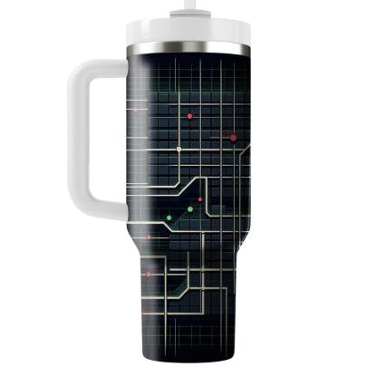 Grid Lines  Personalized Tumblers
