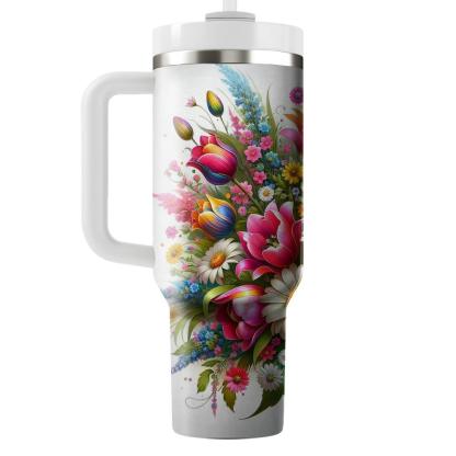 Spring Celebration Bouquet  Tumbler Cups