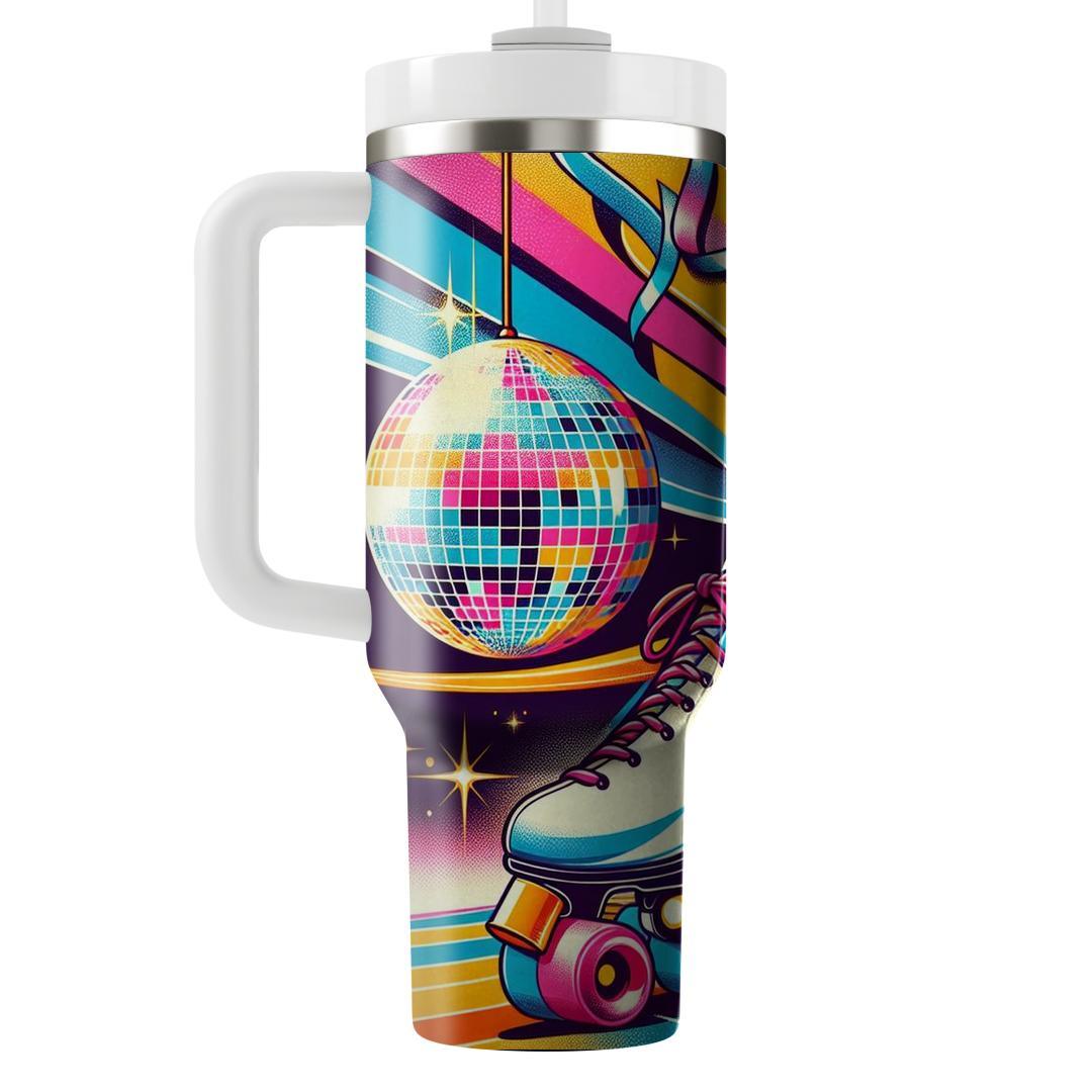 Retro Roller Disco Fever  Travel Tumblers