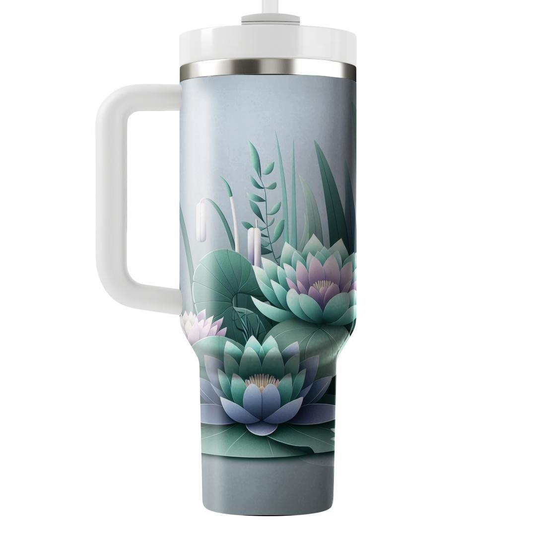 Calm Waters Floral  Personalized Tumblers