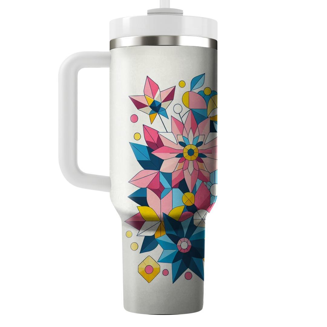Delightful Geometric Flowers  Insulated Tumblers