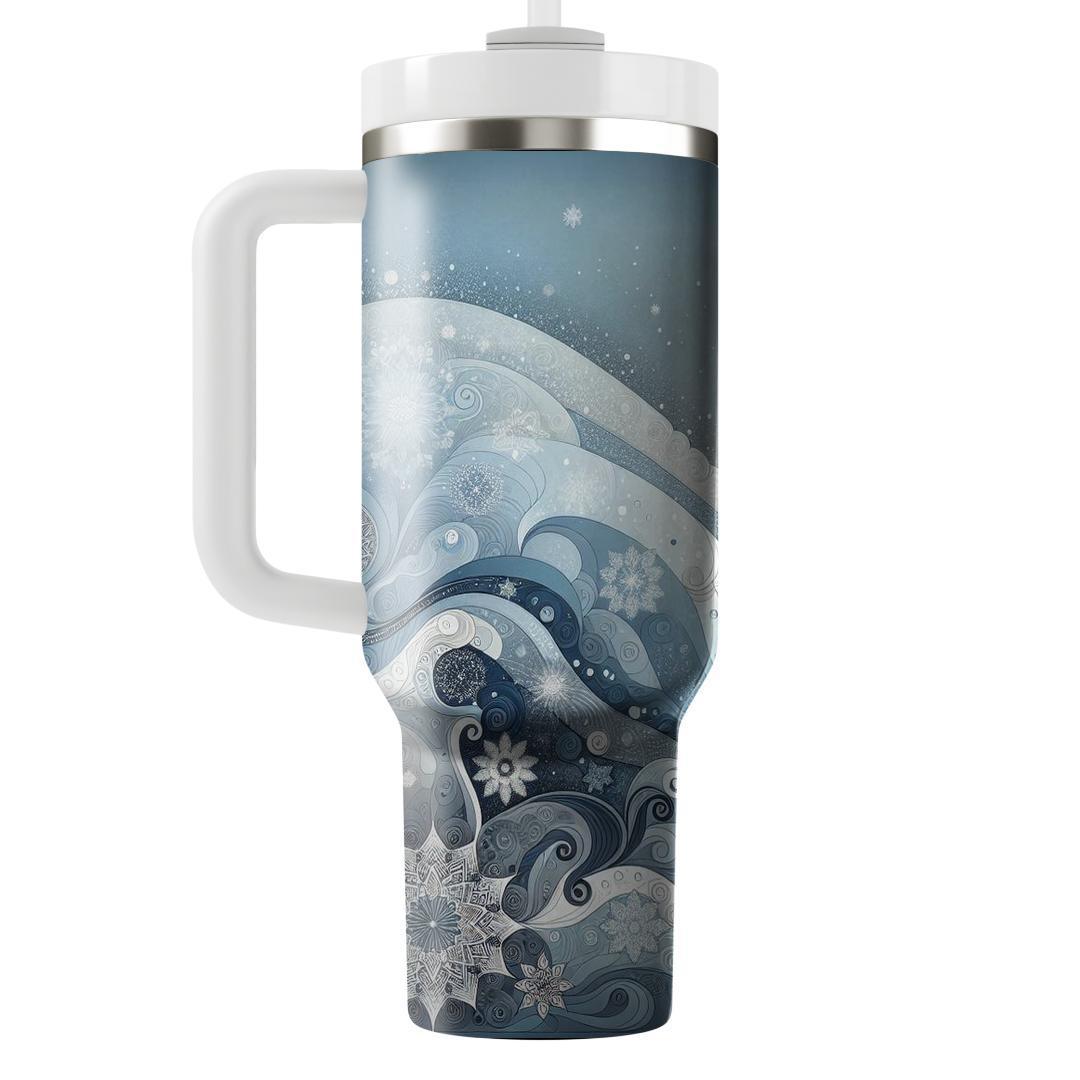 Serene Solstice - Winter Reflection  Tumbler Cups