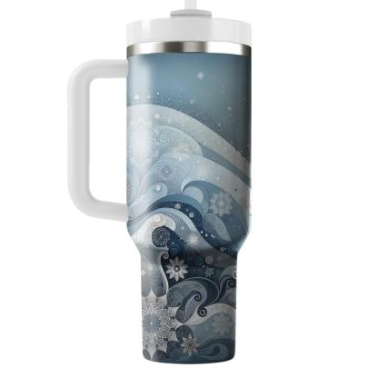 Serene Solstice - Winter Reflection  Tumbler Cups