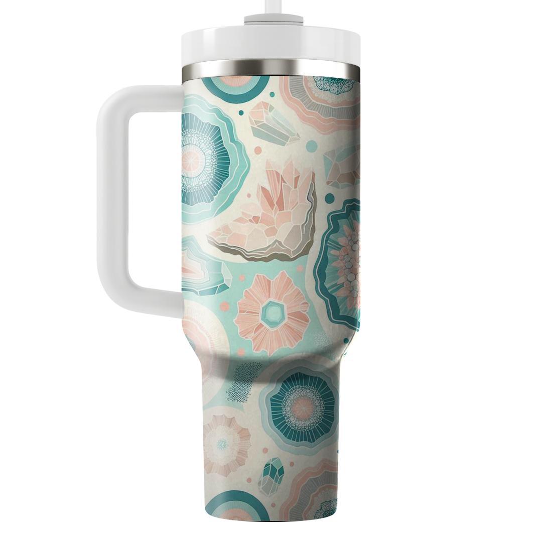 Pastel Geode Crystal  Insulated Tumblers