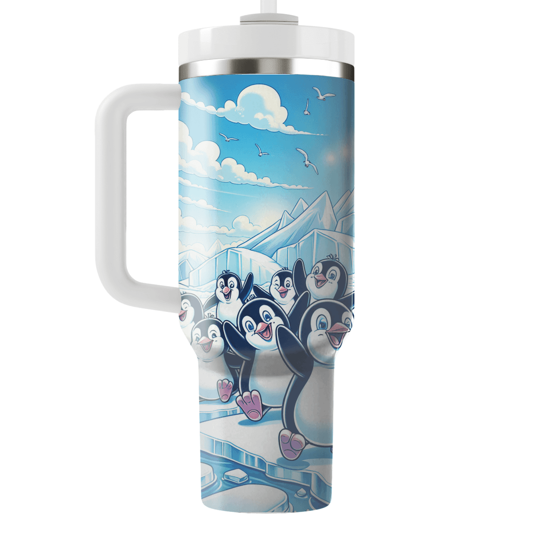 Adventurous Penguin Parade  Tumbler Cups
