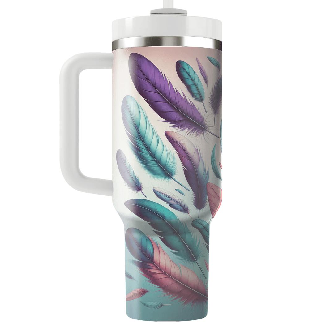 Whimsical Feather Dreams  Unique Tumblers