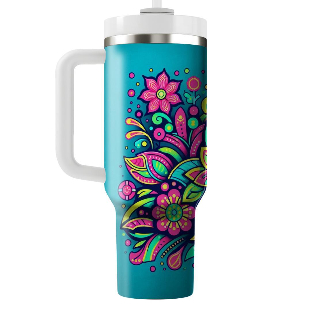 Electric Floral Dream  Insulated Tumblers