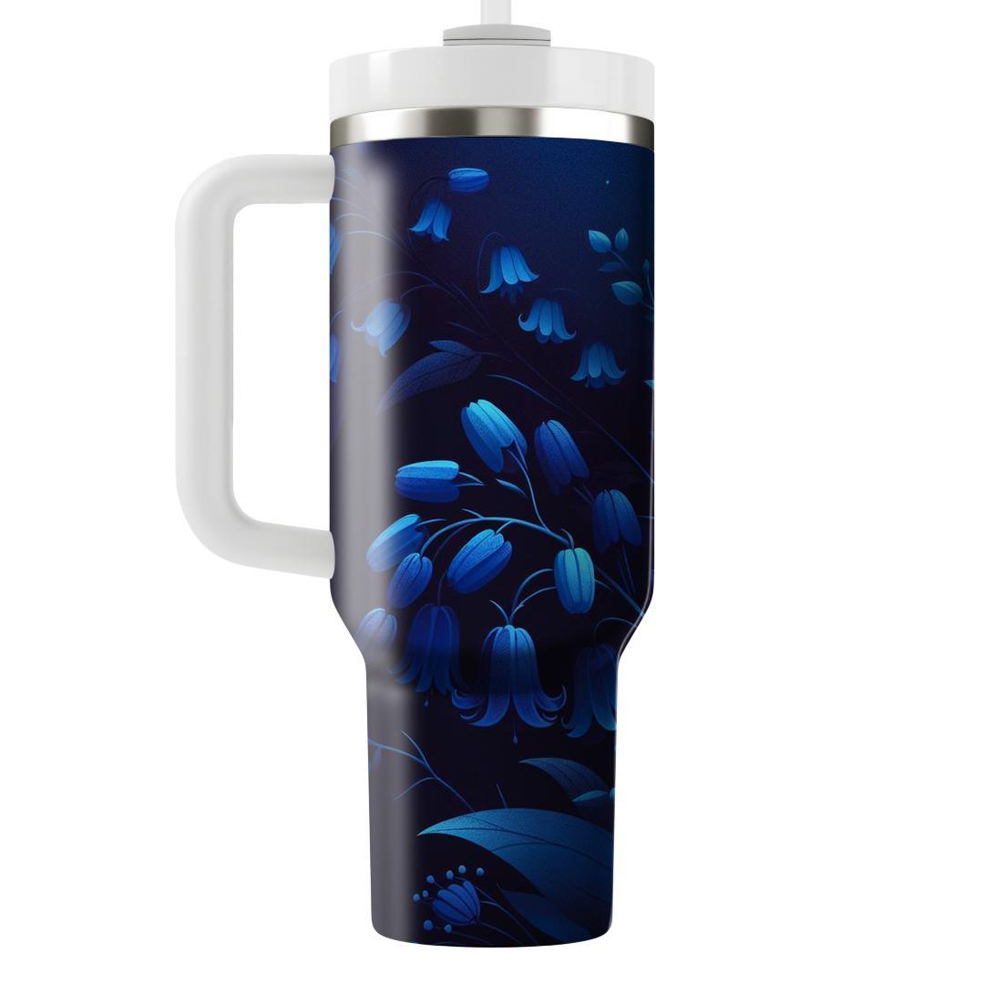 Midnight Bluebell Enchantment  Unique Tumblers