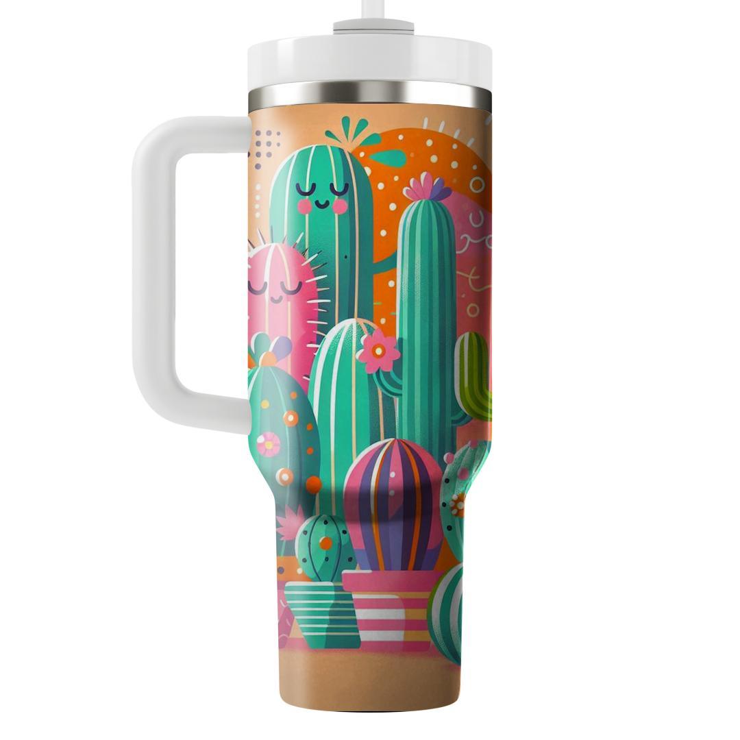 Kitsch Cactus  Personalized Tumblers