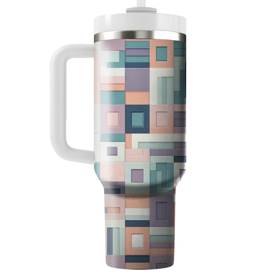 Layered Square Mosaic Unique Tumblers
