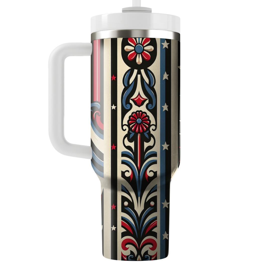 Vintage Circus Stripes  Tumblers For Gifts