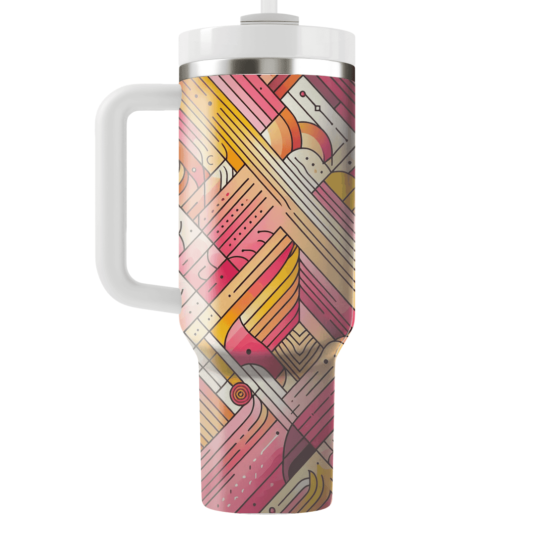 Dynamic Colorful Lines  Insulated Tumblers