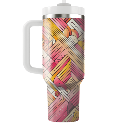Dynamic Colorful Lines  Insulated Tumblers