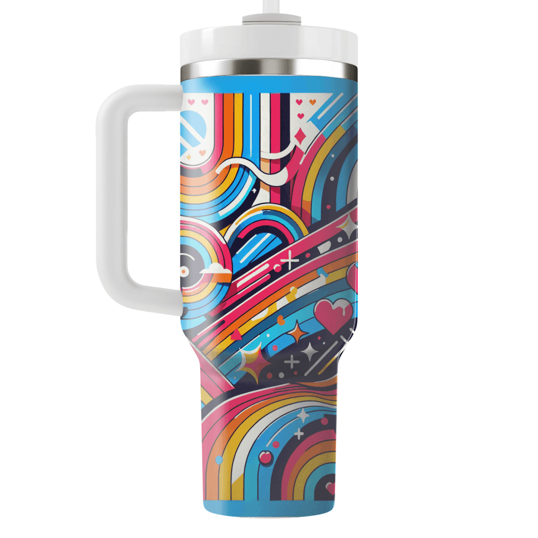 Radical Rainbow  Tumbler Cups