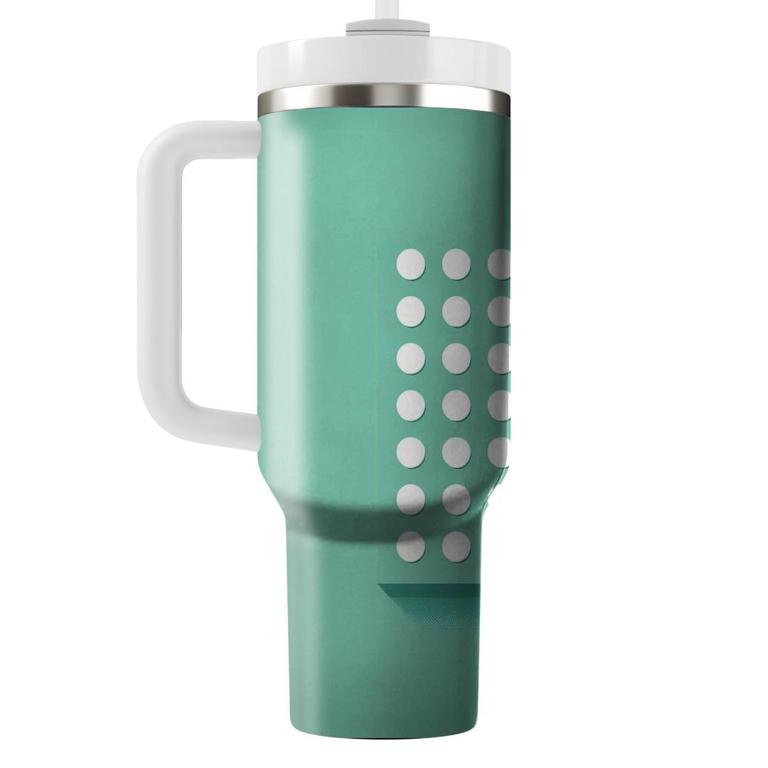 Polka Dot Mint Delight  Insulated Tumblers