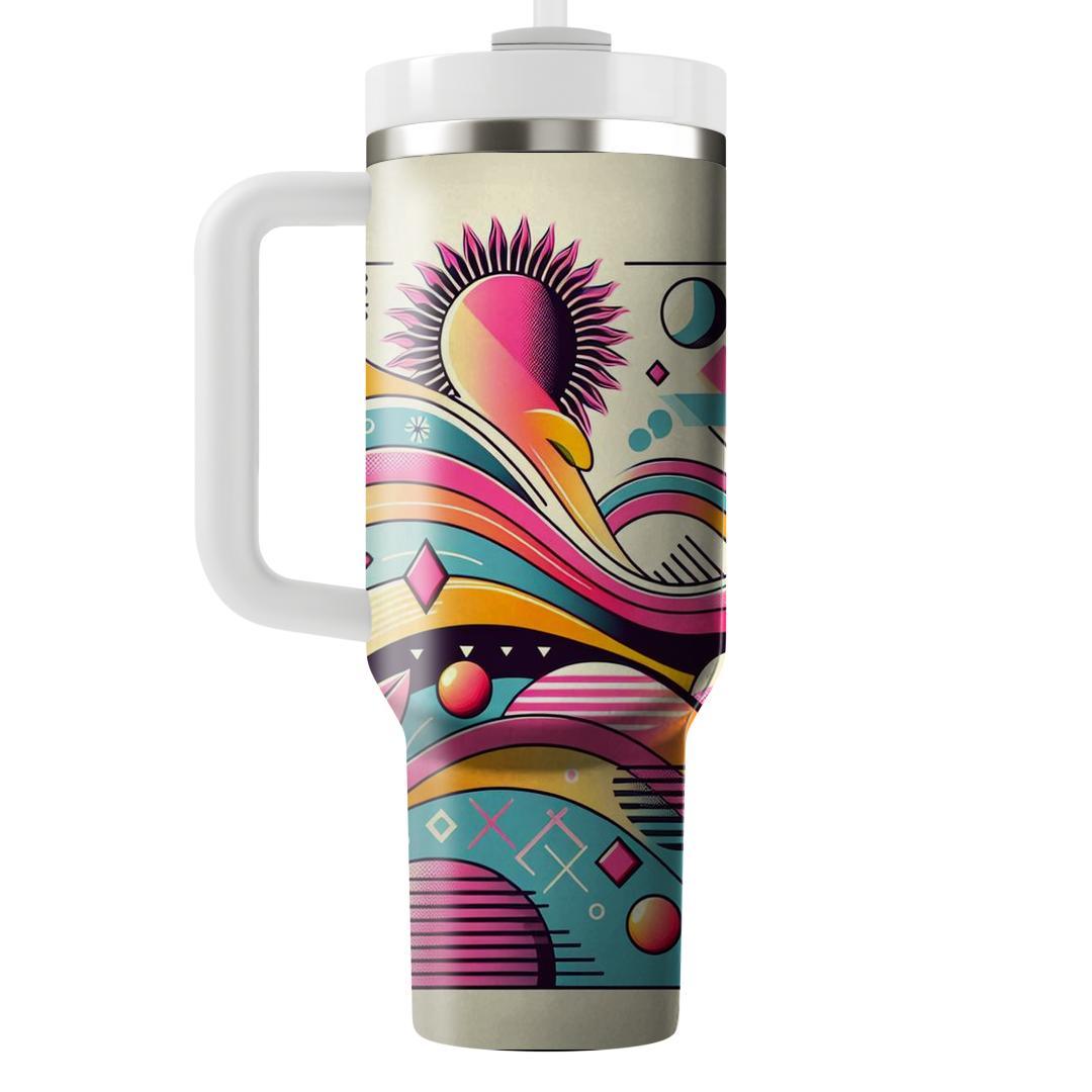 Rainbow Wave  Personalized Tumblers
