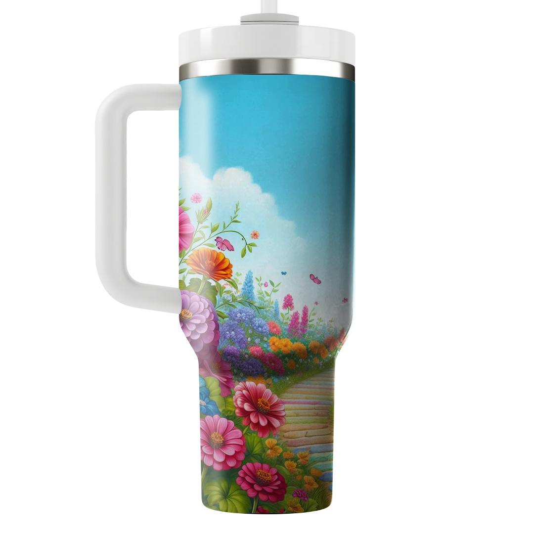 Radiant Blooming Path  Tumblers For Gifts