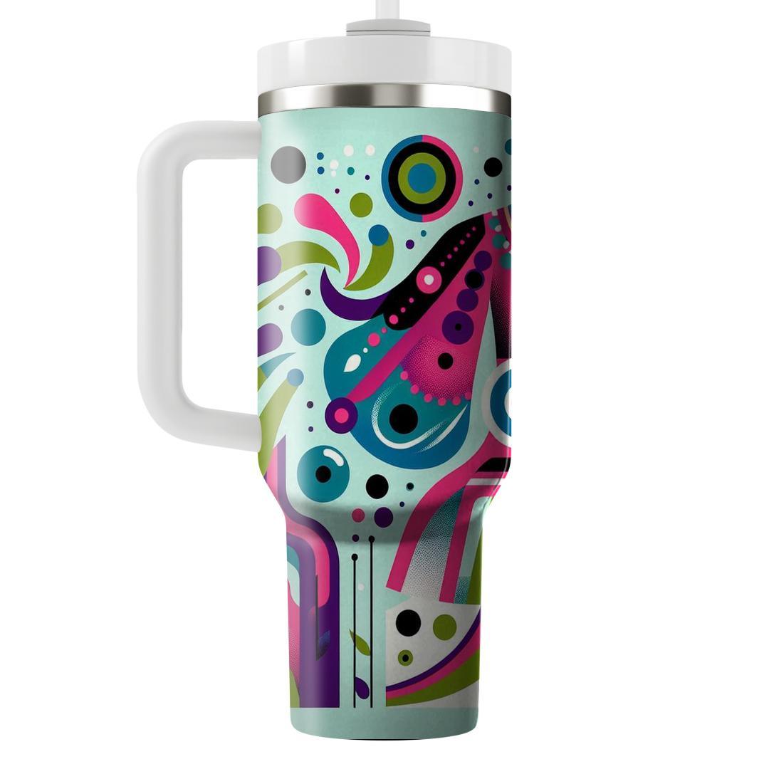 Funky Paisley Pop  Tumblers With Lids