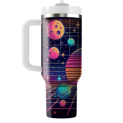 Cosmic Neon Adventure  Personalized Tumblers