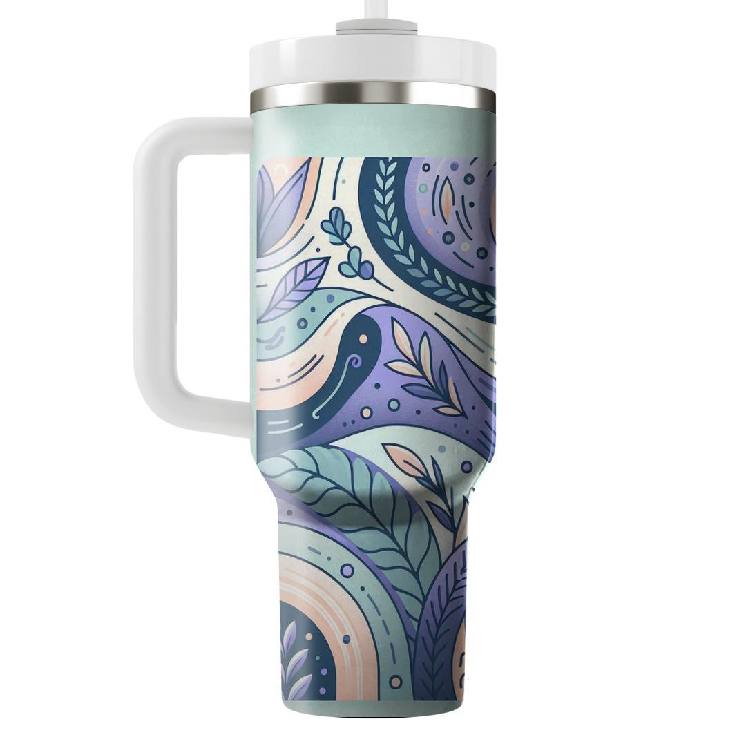 Mellow Pastel Blossoms  Travel Tumblers