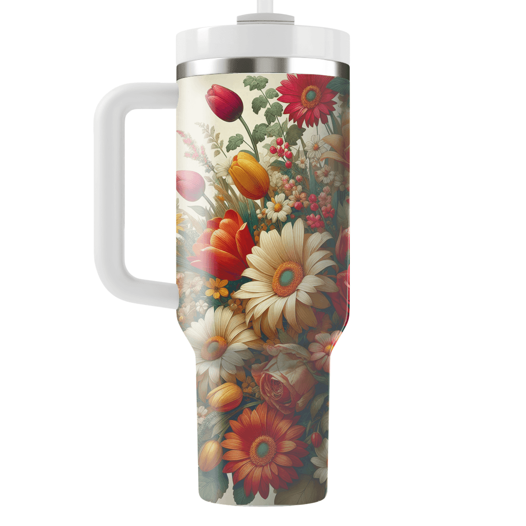 Bountiful Blooms  Tumblers With Lids