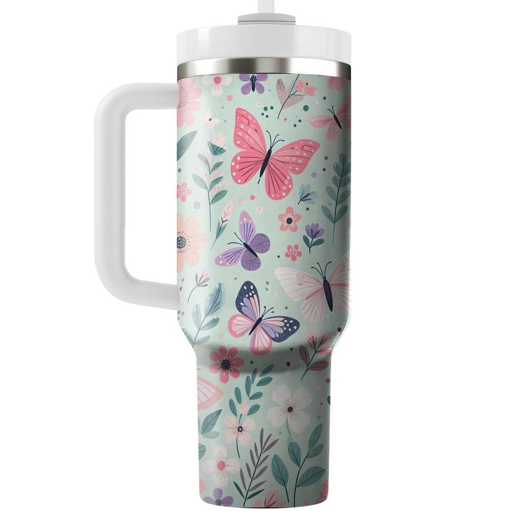 Springtime Butterfly Symphony  Custom Tumblers