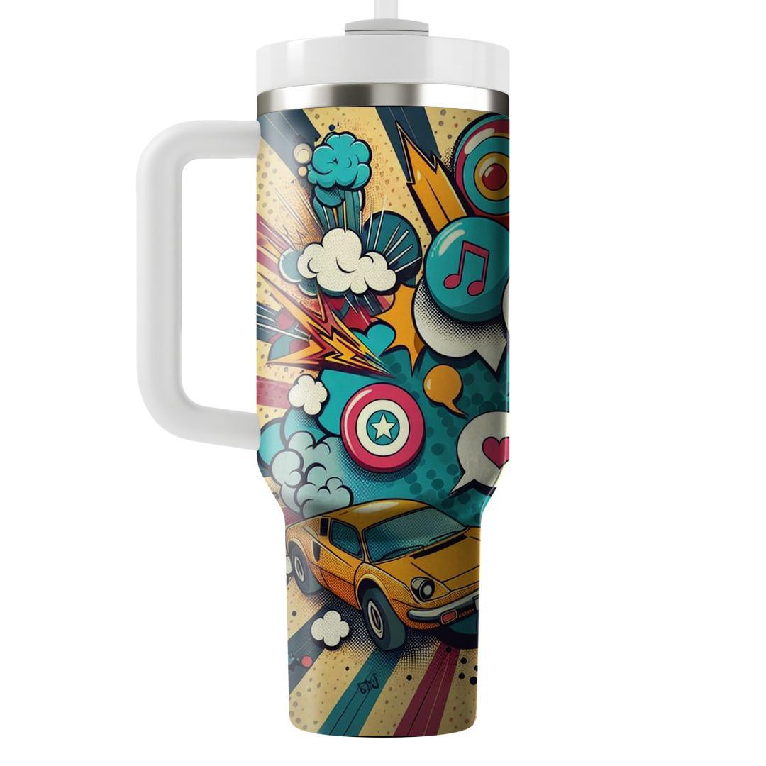 Vintage Pop Art Explosion  Travel Tumblers