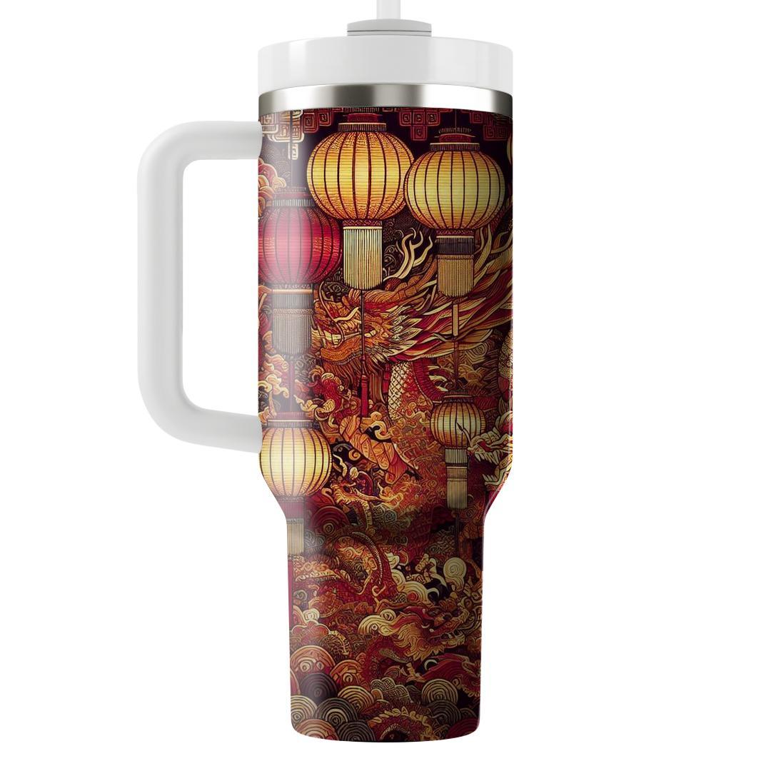 Crimson Harmony - Lunar Festival  Insulated Tumblers