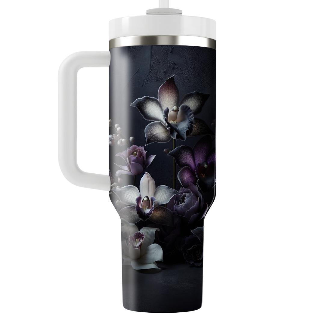 Midnight Orchid Glow  Tumbler Cups