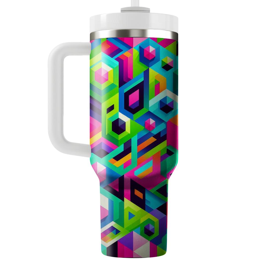Playful Polygon Party Tumblers For Gifts