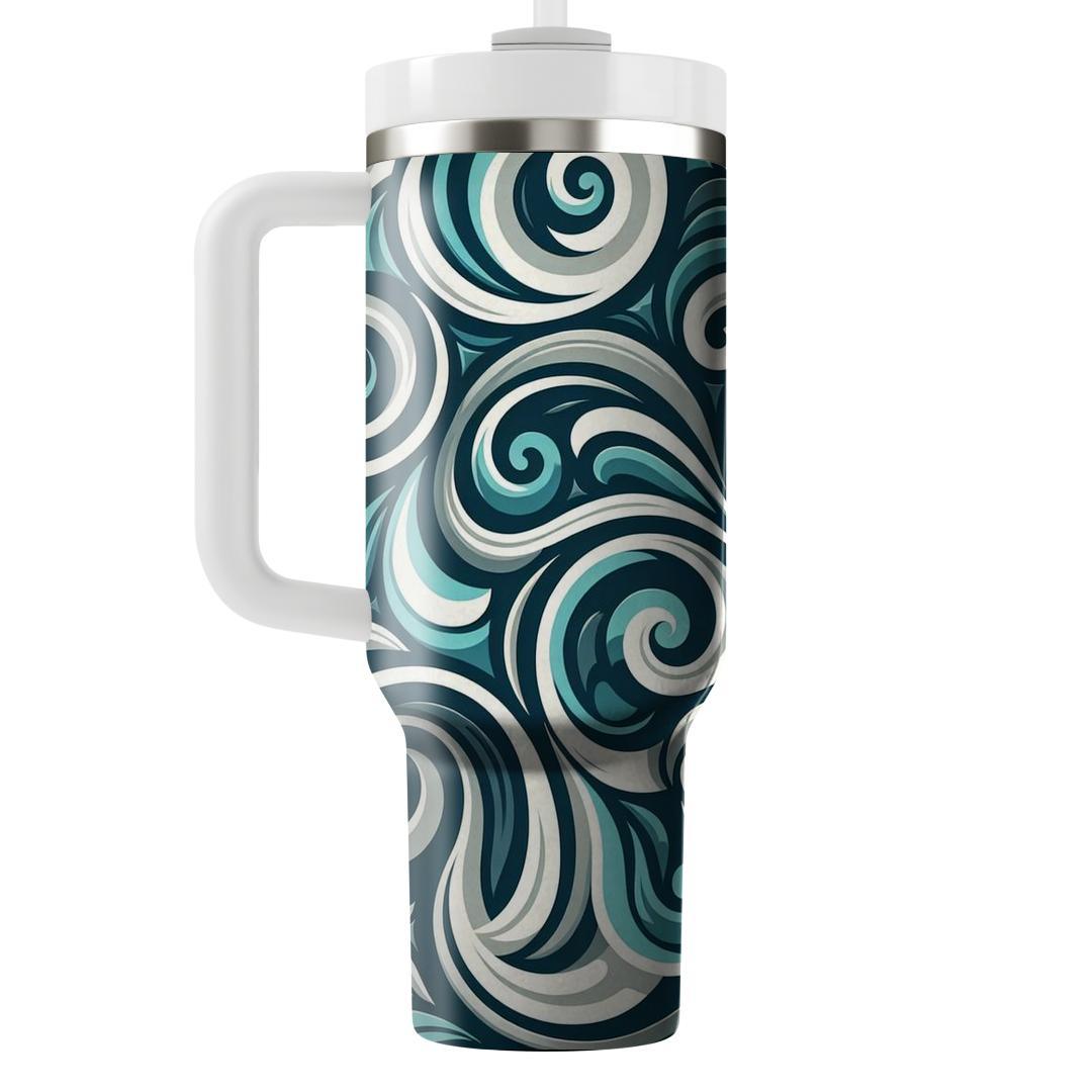 Stylized Swirling Patterns  Insulated Tumblers