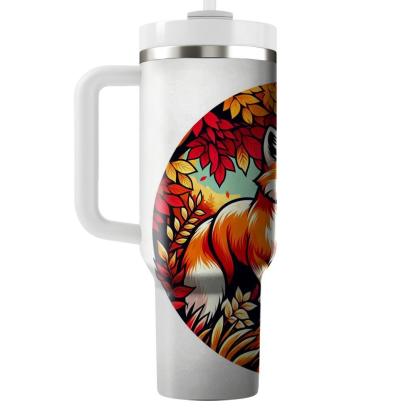 Adventurous Foxes In Fall  Tumblers With Lids