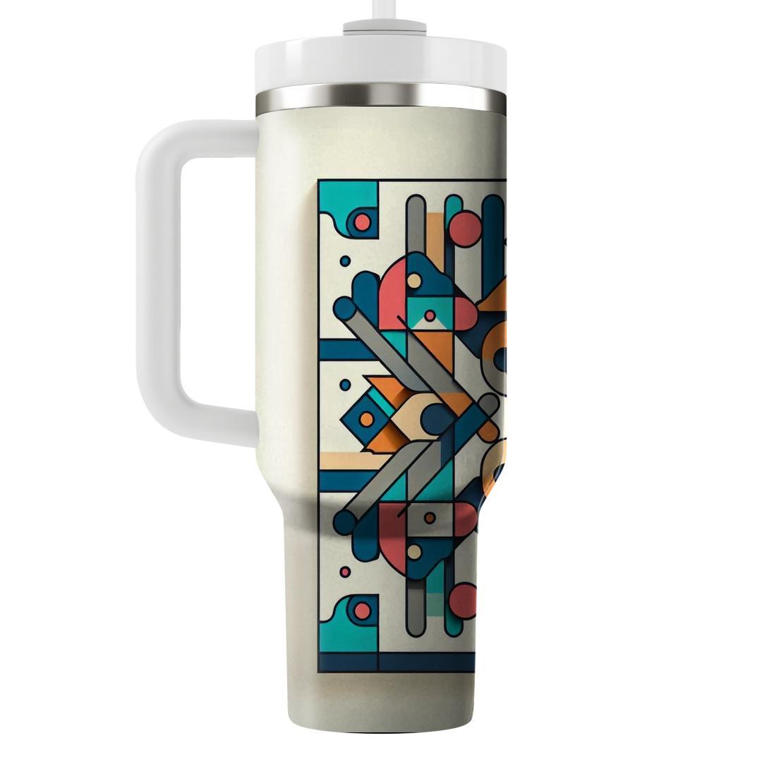 Fun Geometric Puzzle  Travel Tumblers