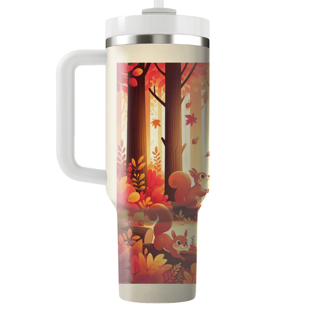 Enchanted Forest Squirrel  Tumbler Cups