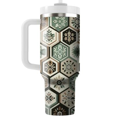 Hexagonal Nature Burst  Tumblers For Gifts