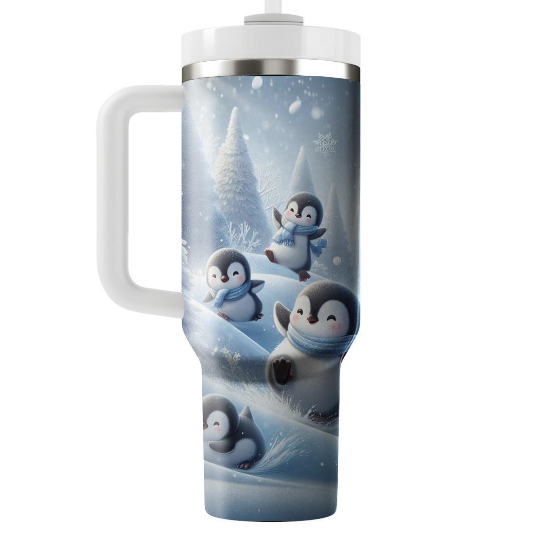 Playful Penguin Wonderland  Decorative Tumblers