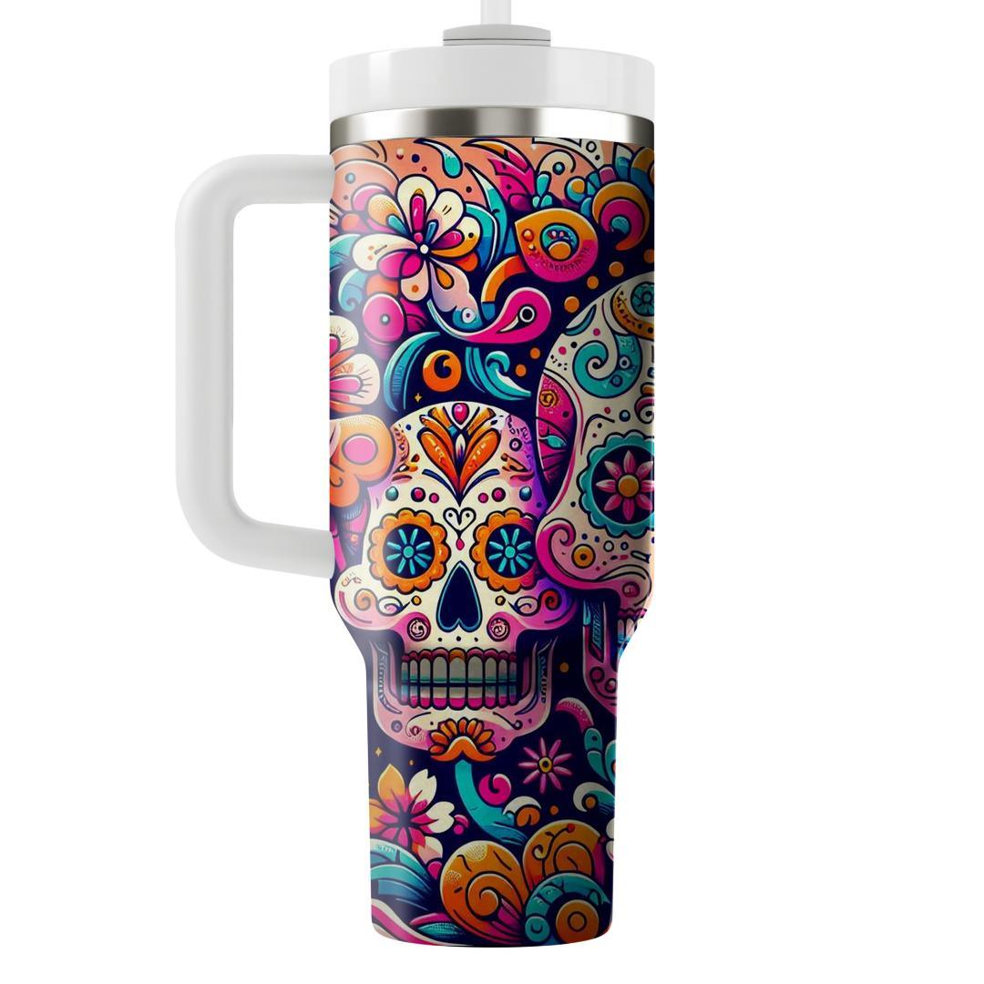 Mystical Masks - Festival Of The Dead  Tumblers With Lids