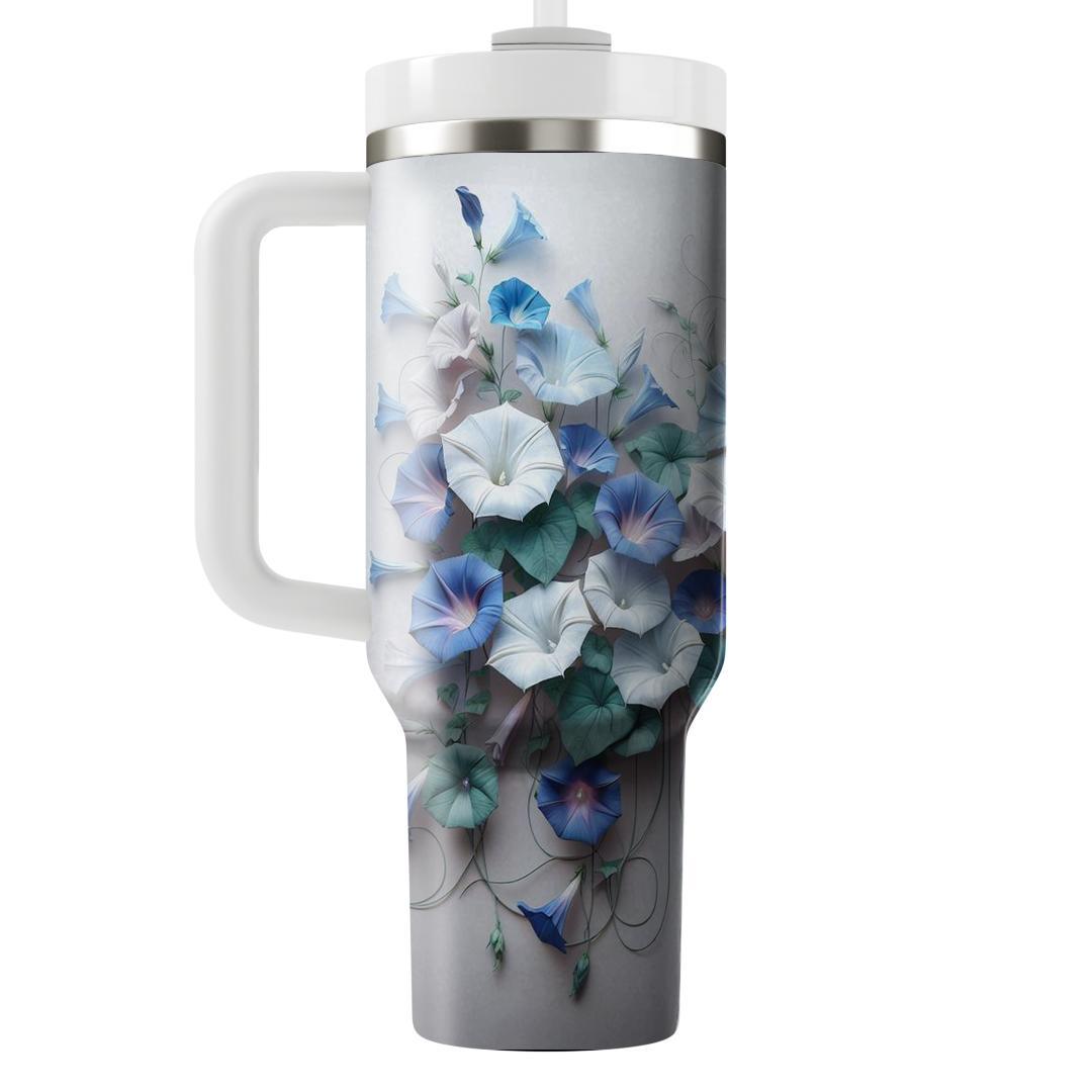 Azure Morning Glory  Unique Tumblers