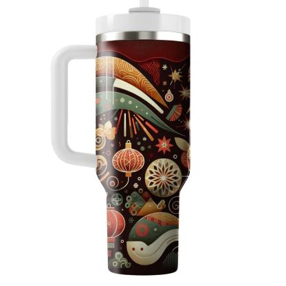 Radiant Unity - A Multicultural New Year  Tumbler Cups