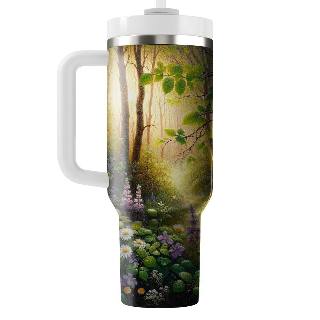 Enchanted Spring Forest  Travel Tumblers