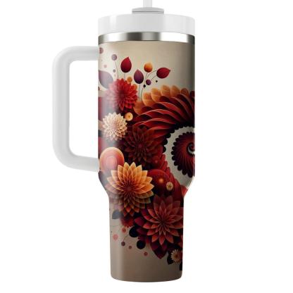 Autumn Dahlia Dreams  Insulated Tumblers